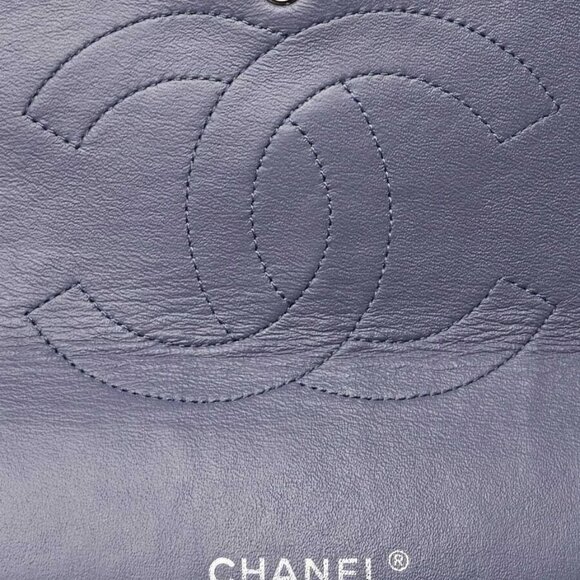 Chanel Purple Quilted Lambskin Leather Classic Maxi Double Flap Bag - Picture 7 of 9